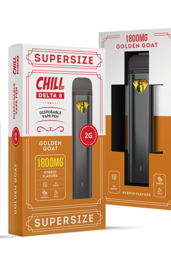 Golden Goat Delta 8 THC - Disposable - Chill Plus - 1800mg