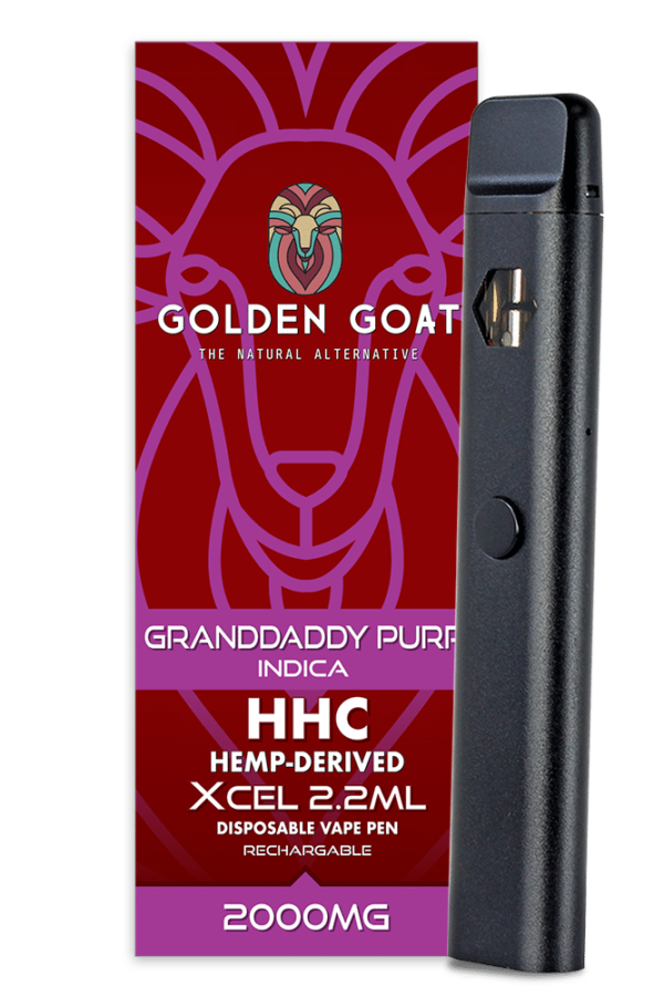 HHC Vape Device, 2000mg, Rechargeable/Disposable - Grand Daddy Purp
