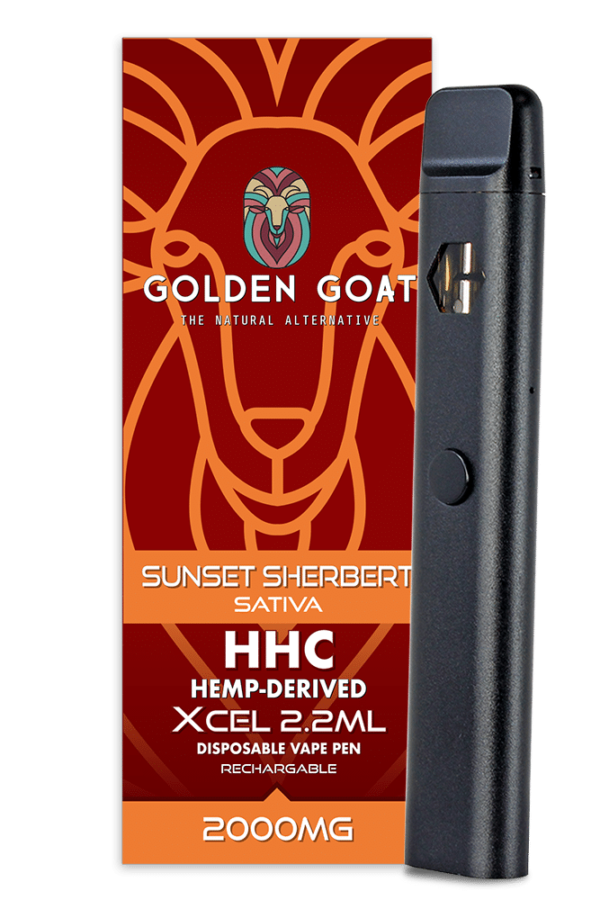 HHC Vape Device, 2000mg, Rechargeable/Disposable - Sunset Sherbert