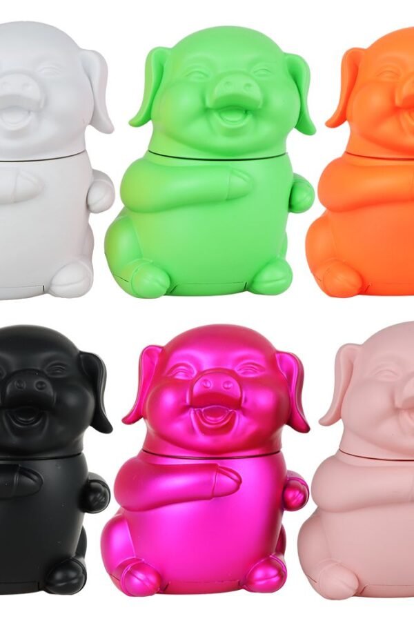 Happy As A Pig In Slop Aluminum Grinder - 4pc / 1.75"" / Colors Vary