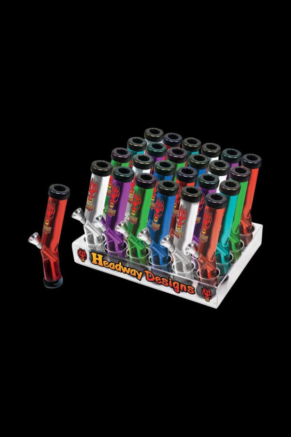 Headway Traveler Kickback Acrylic Pipes - 24 Piece Display