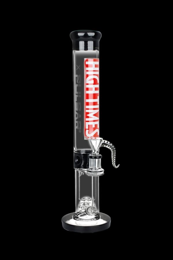 High Times x Pulsar Straight Tube Recycler Water Pipe