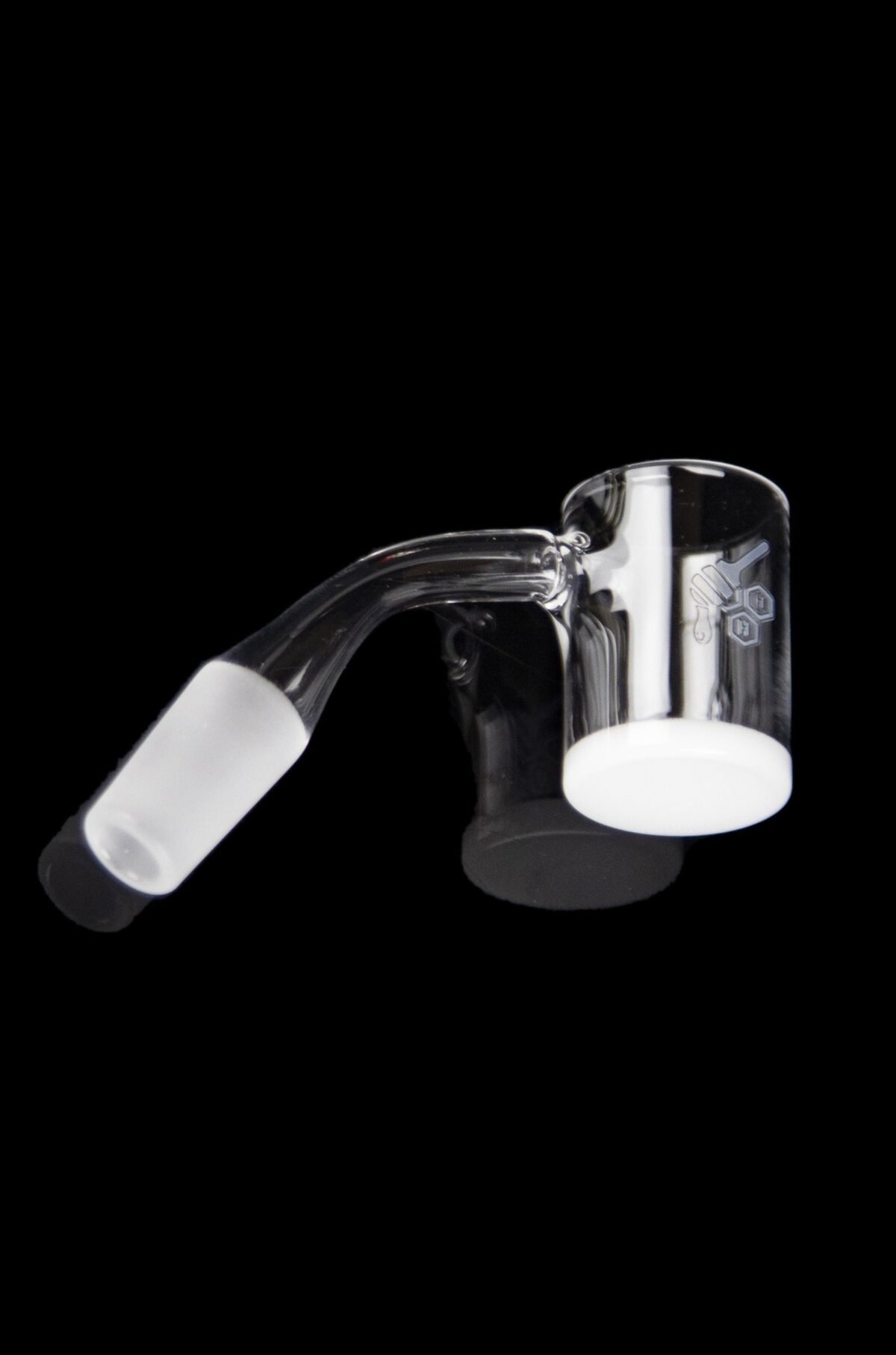 Honeybee Herb 45 Degree Bevel Quartz Banger - Yellow Line