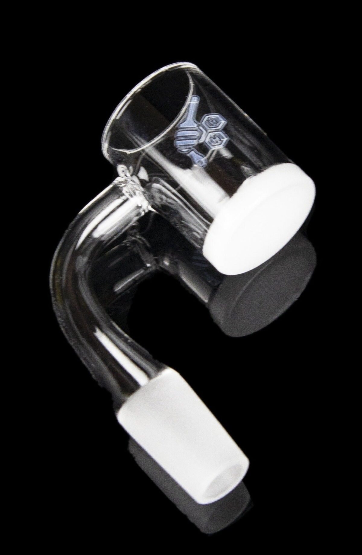 Honeybee Herb 90 Degree Honey & Milk Quartz Banger - Yellow Line