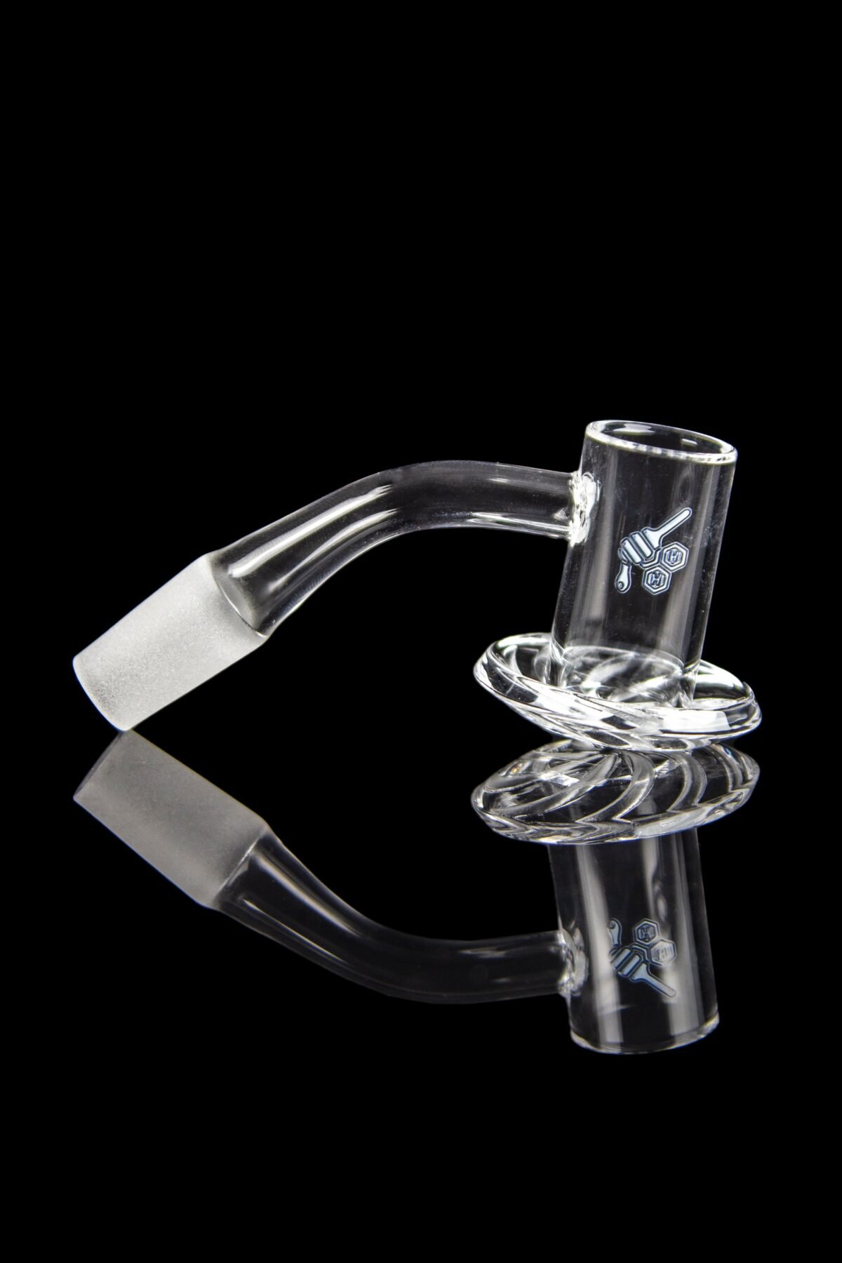 Honeybee Herb Beehive Quartz Banger - Yellow Line