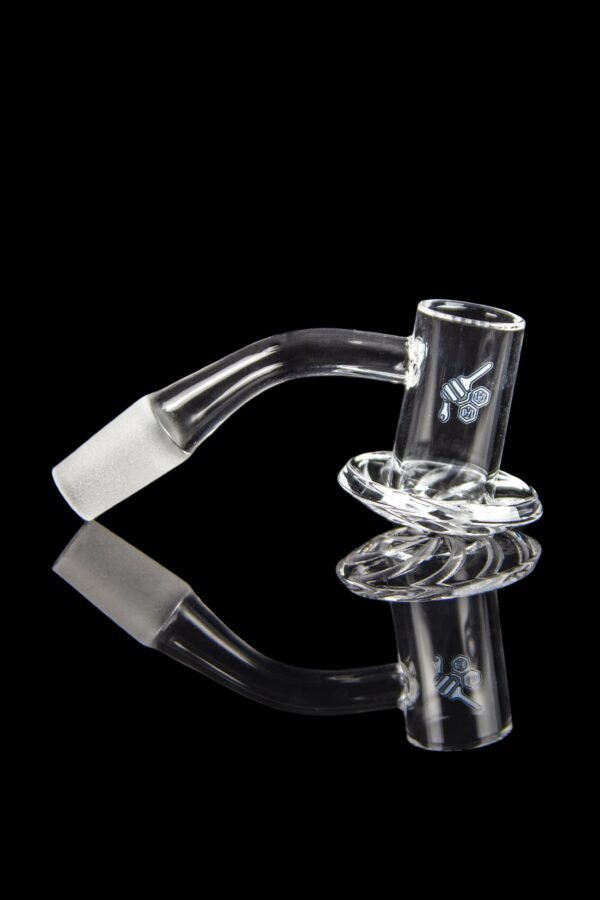 Honeybee Herb Beehive Quartz Banger - Yellow Line