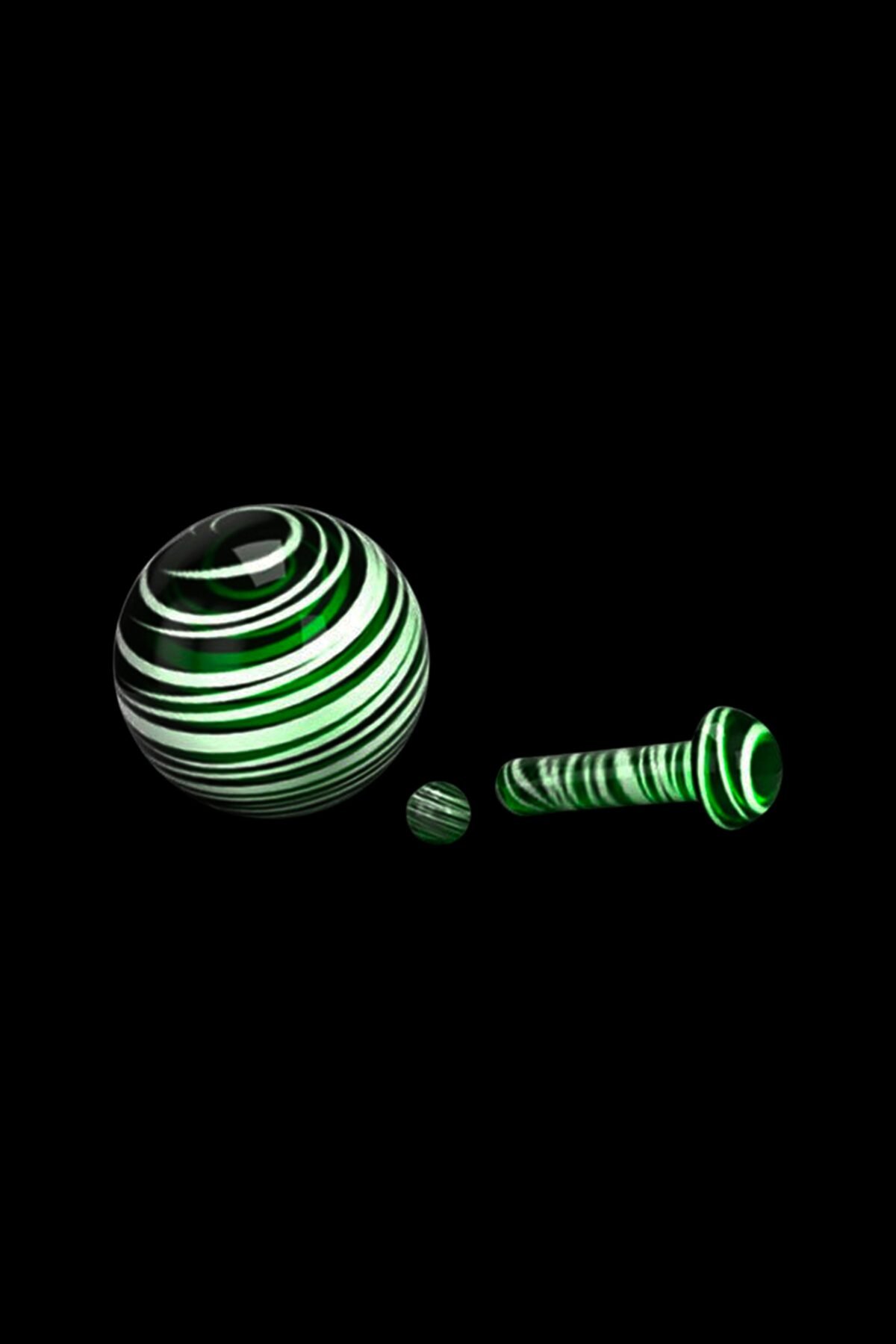 Honeybee Herb Glass Mushroom Pillar Terp Set