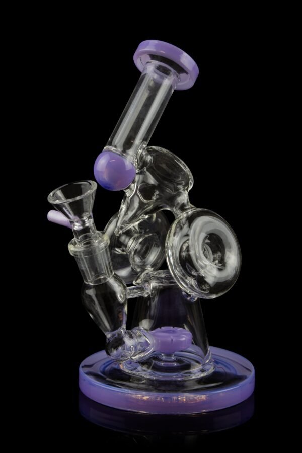 Hourglass Base Bent Neck Water Pipe