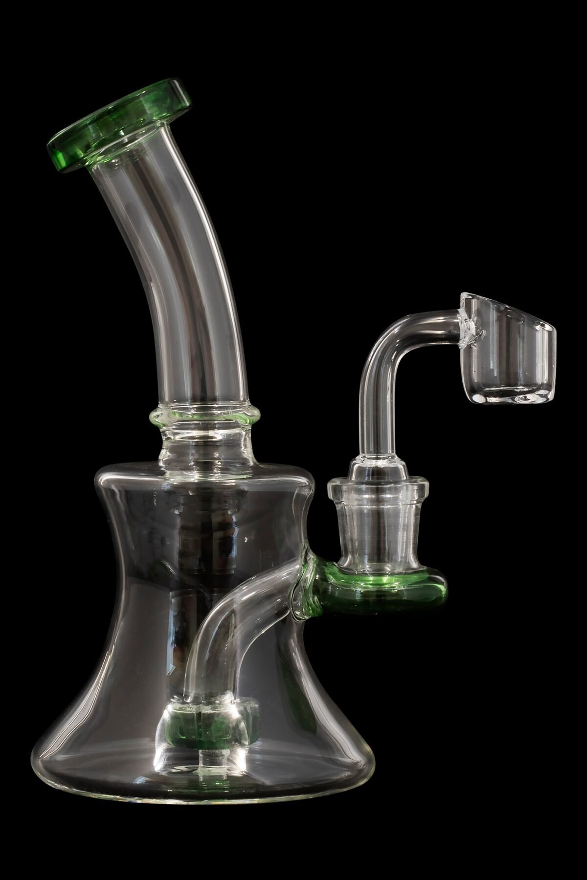 Hourglass Dab Rig with Colored Accents - Father Time