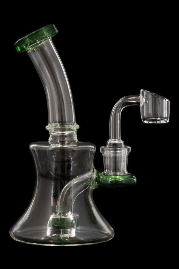 Hourglass Dab Rig with Colored Accents - Father Time