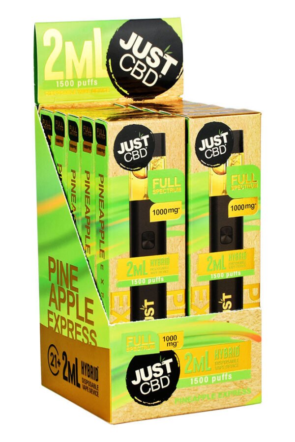 JUST CBD Full Spectrum CBD Disposable Vape- 2ml / Pineapple Express 10ct