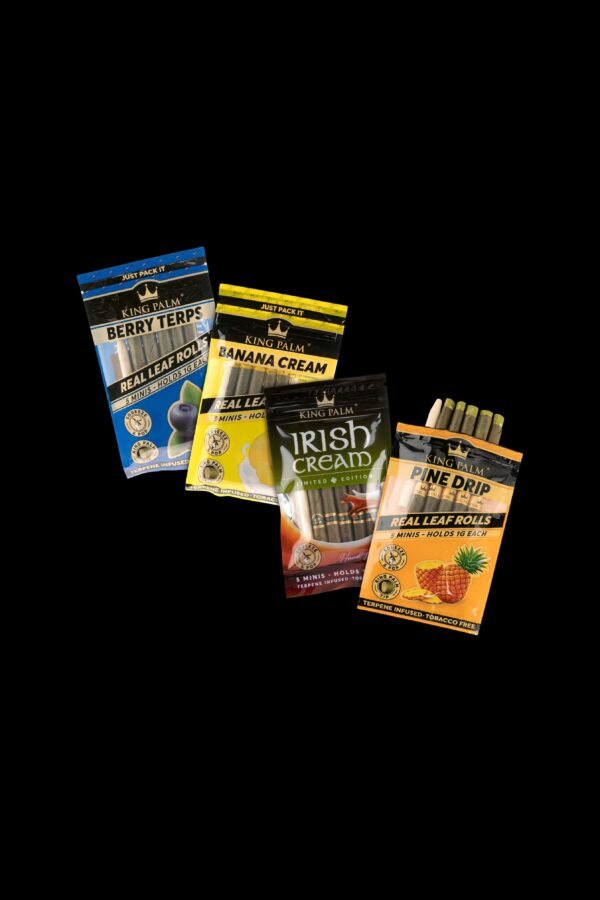King Palm Flavor Mini Size Pre Rolled Leaf Tubes - Combo 5 Pack