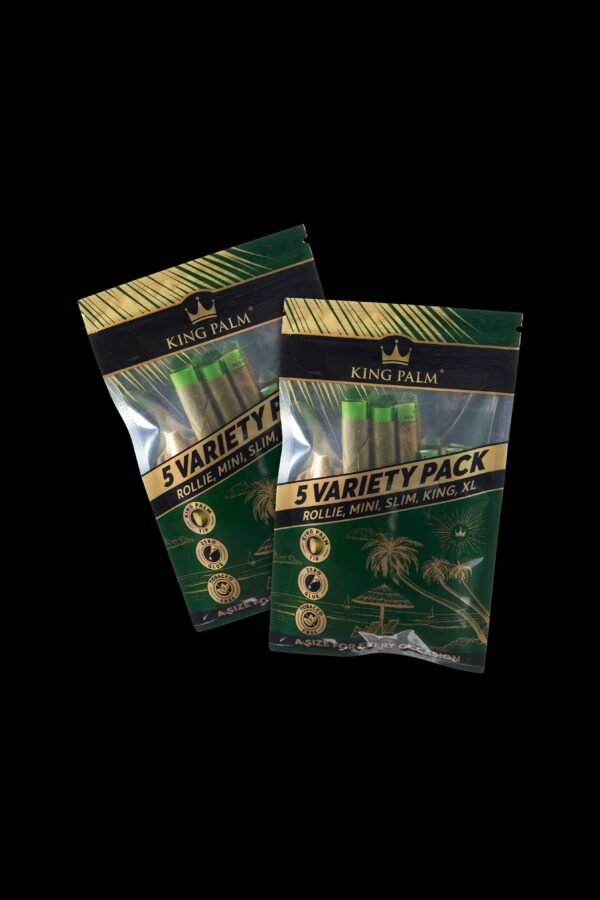 King Palm Variety Size Natural Pre Roll Palm Leaf Tubes - 2 Packs of 5