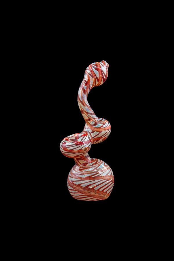 LA Pipes Color Raked Fumed Sherlock Bubbler Pipe