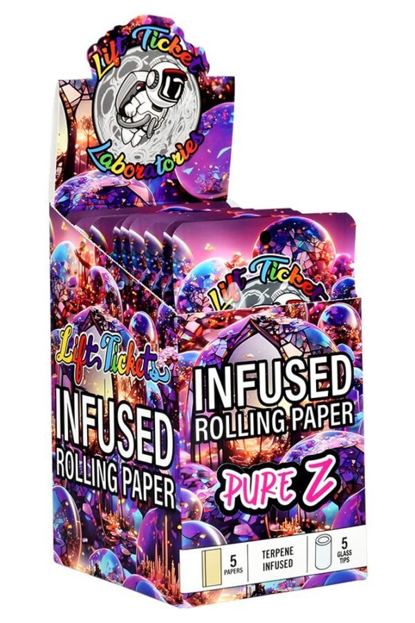 Lift Ticket Terpene Infused Papers + Glass Tip / 5pc / 10pk