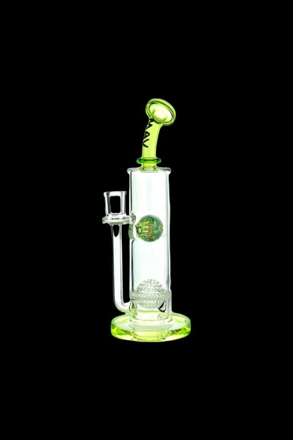 MAV Glass Eureka Honeyball Bent Neck Water Pipe