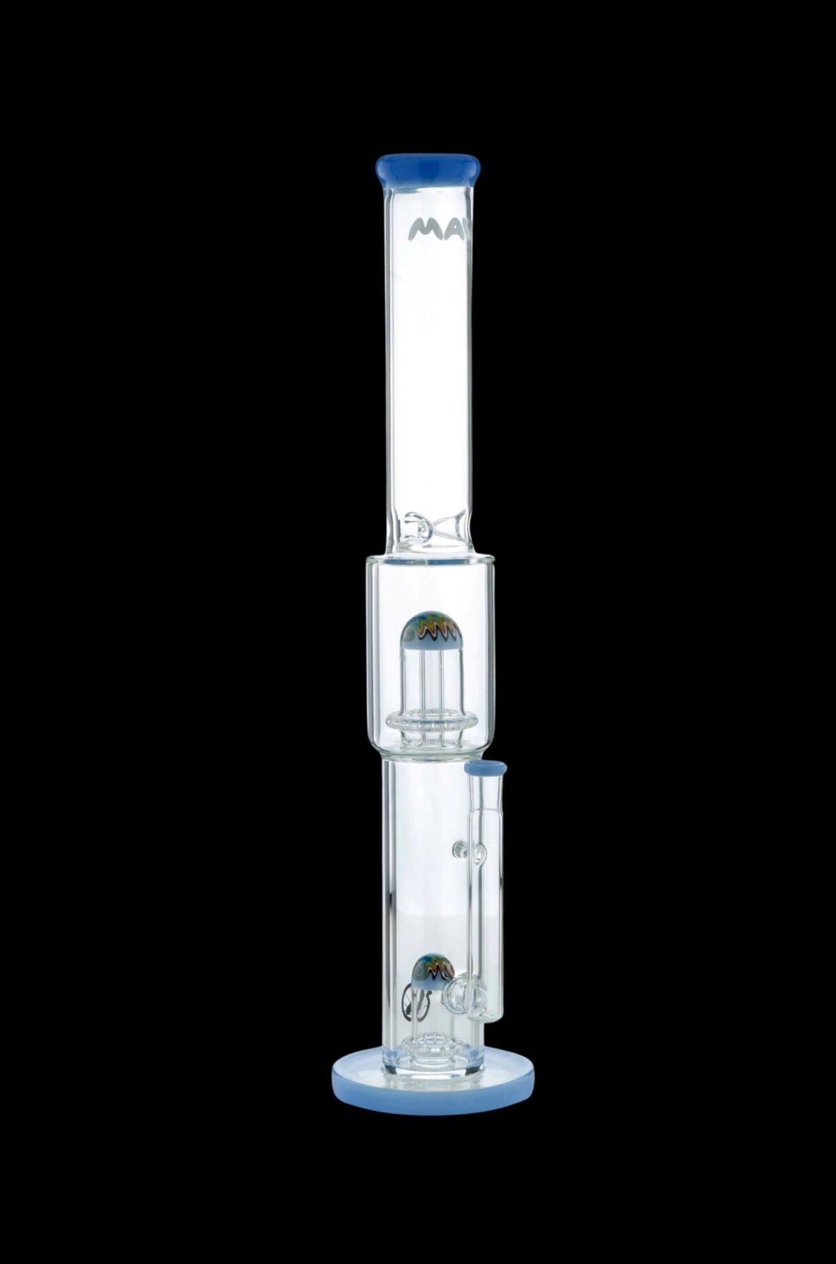 MAV Glass Wig Wag Reversal Double UFO Straight Tube