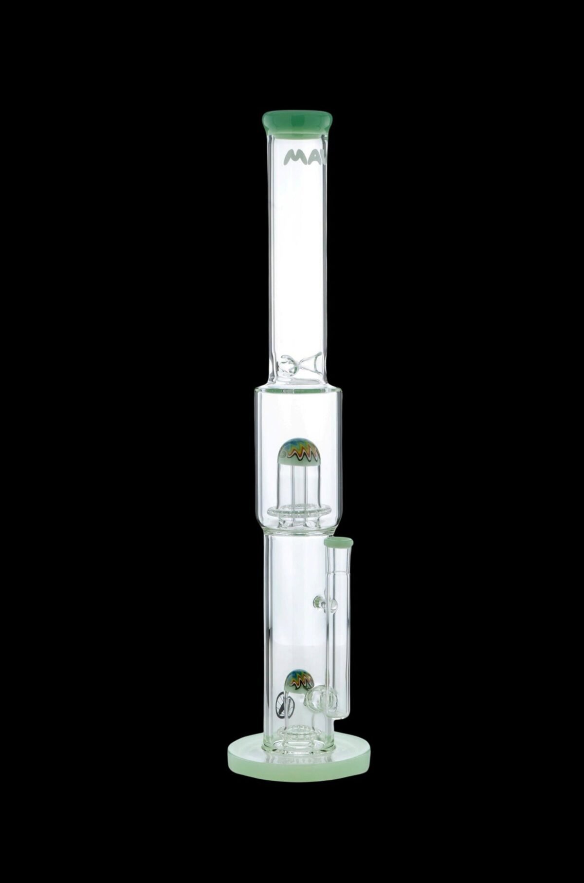 MAV Glass Wig Wag Reversal Double UFO Straight Tube