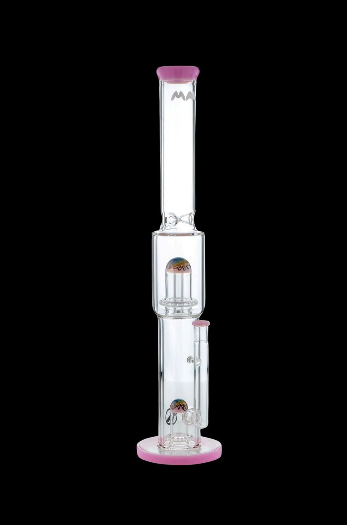MAV Glass Wig Wag Reversal Double UFO Straight Tube