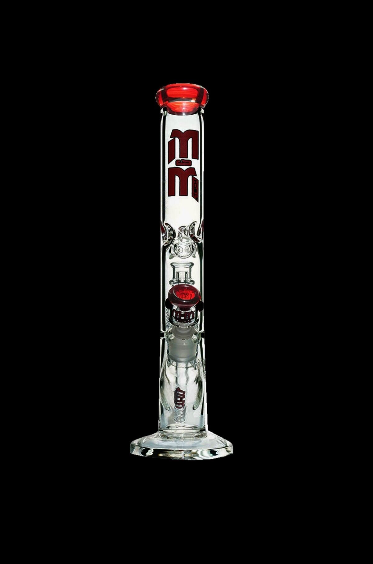 M&M Tech Straight Tube Bong with Chandelier Perc