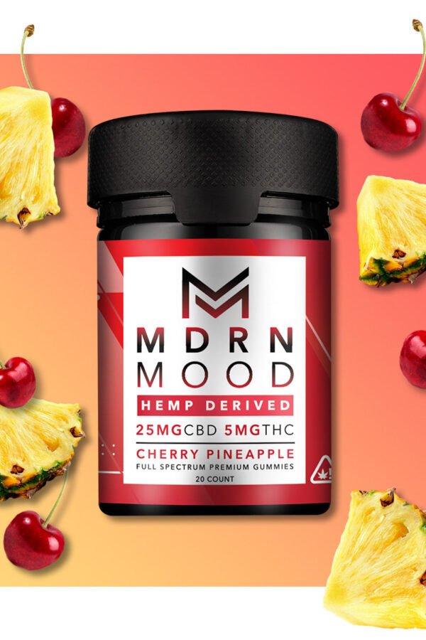 Mdrn Mood Cherry Pineapple - 25mg CBD / 5mg THC (20ct)