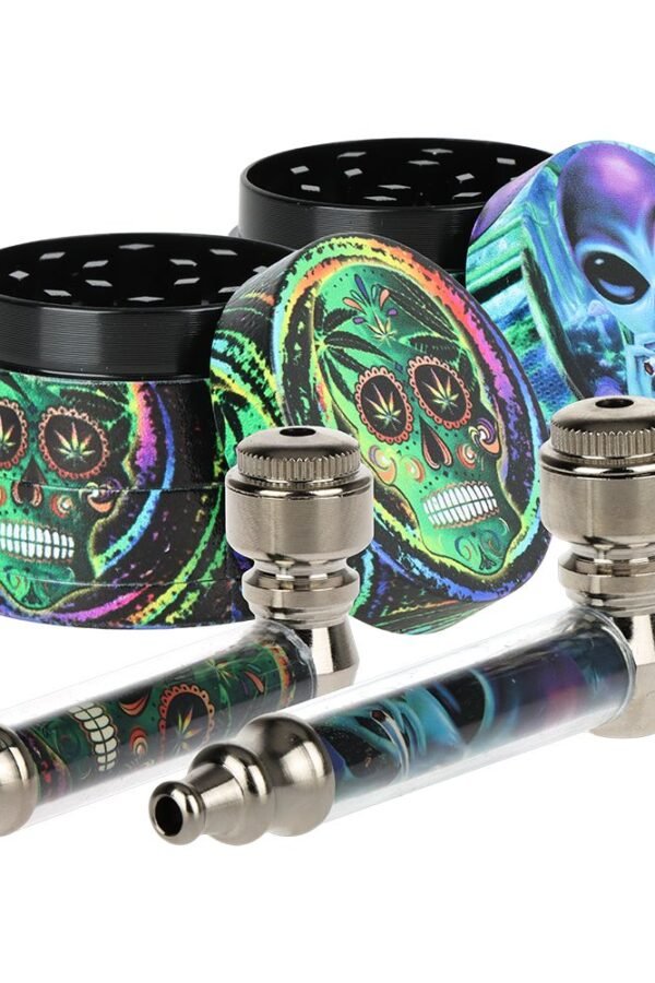 Neo-Psych Pipe & Grinder Boxed Set - 3.25"" / Designs Vary