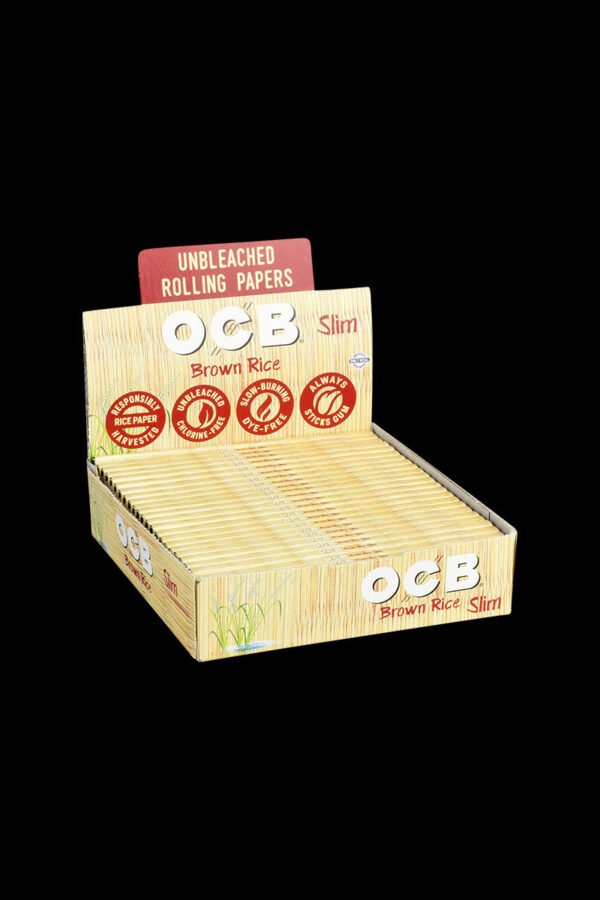 OCB Brown Rice Rolling Papers - 24 Pack
