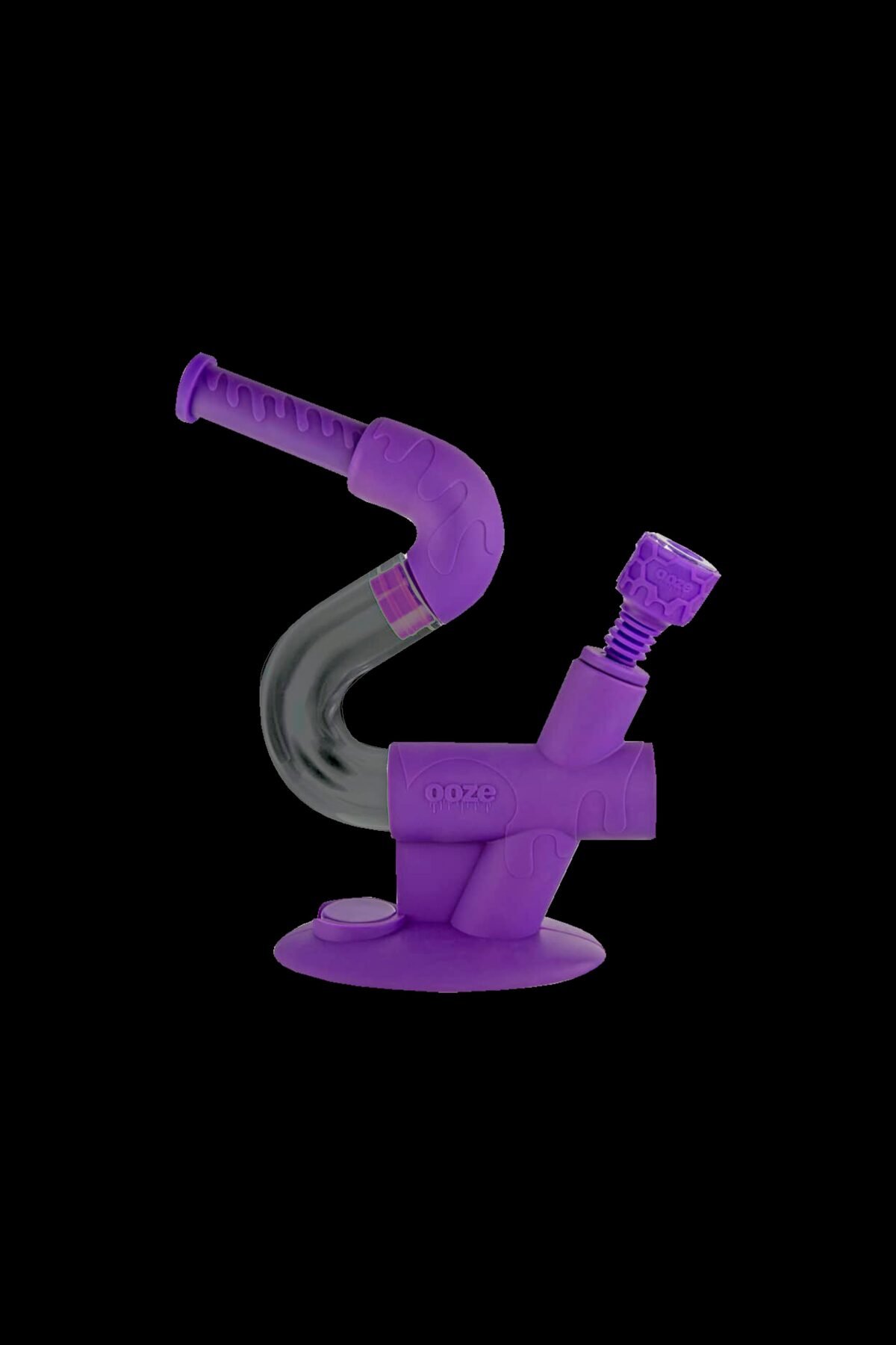Ooze Swerve 4-in-1 Hybrid Silicone and Glass Water Pipe