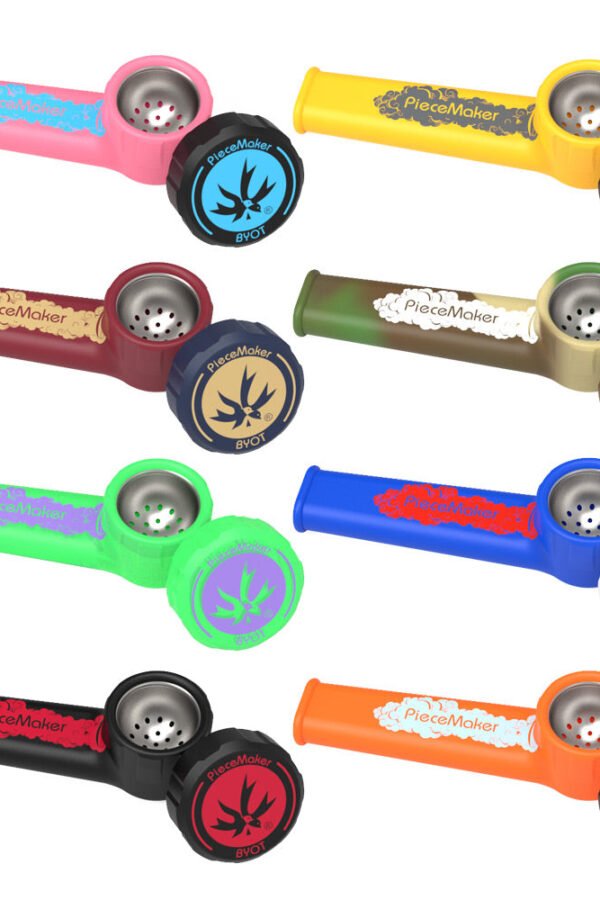 PieceMaker Karma Silicone Pipe - 3.5"" / Colors Vary