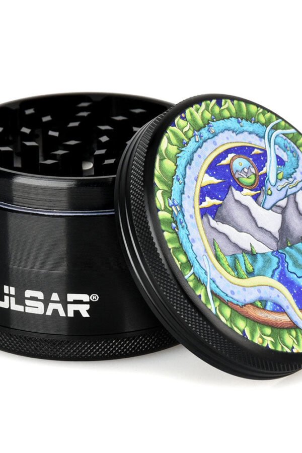 Pulsar Artist Series Metal Grinder - Remembering Dragon / 4pc / 2.5""