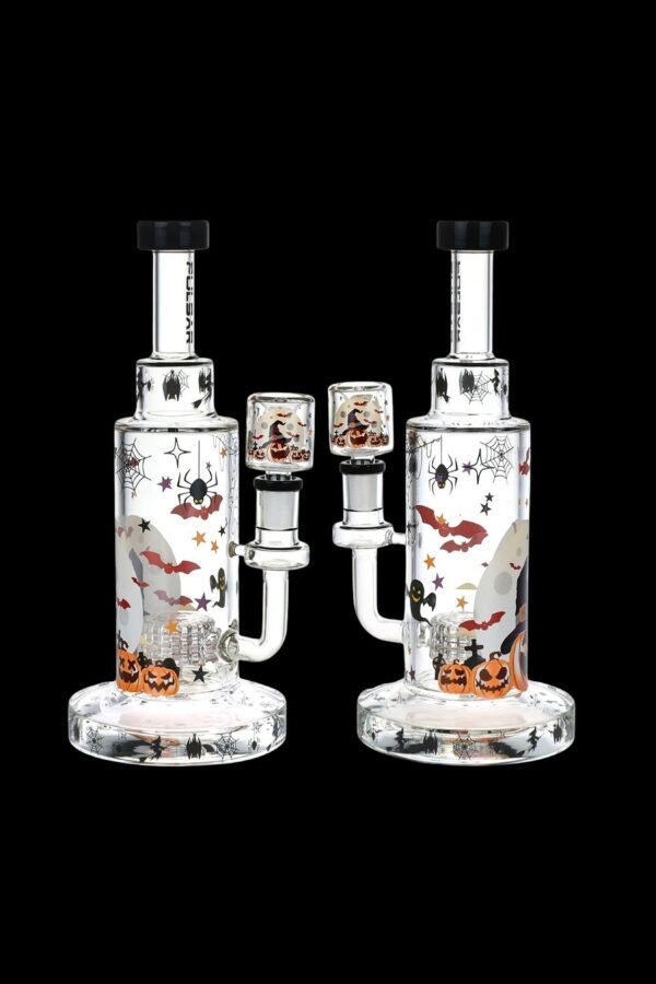 Pulsar Laughing Jack-O-Lantern Glass Water Pipe