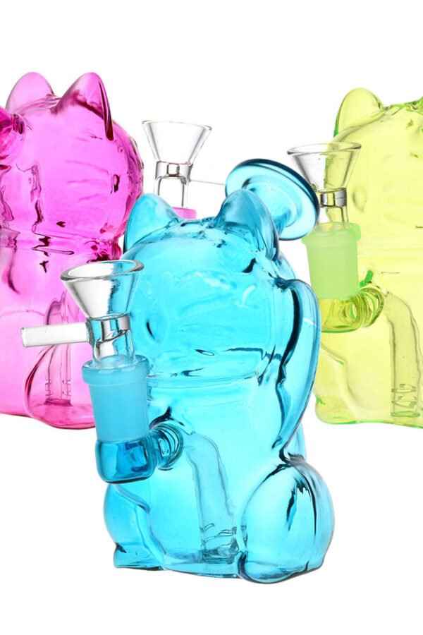 Purr Purr Pass Glass Water Pipe - 4.75"" / 14mm F / 5pcs
