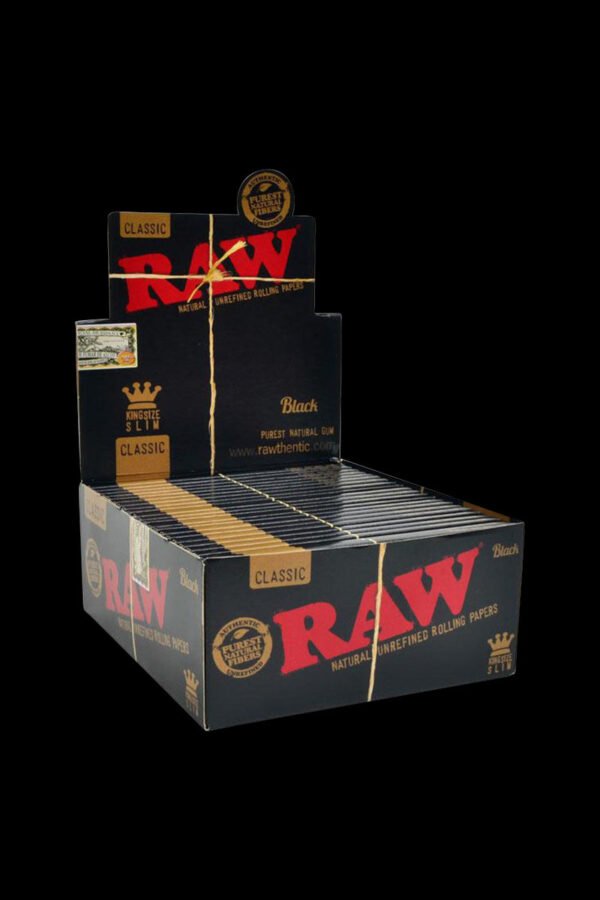 RAW Black Classic Kingsize Rolling Papers - 50 Pack