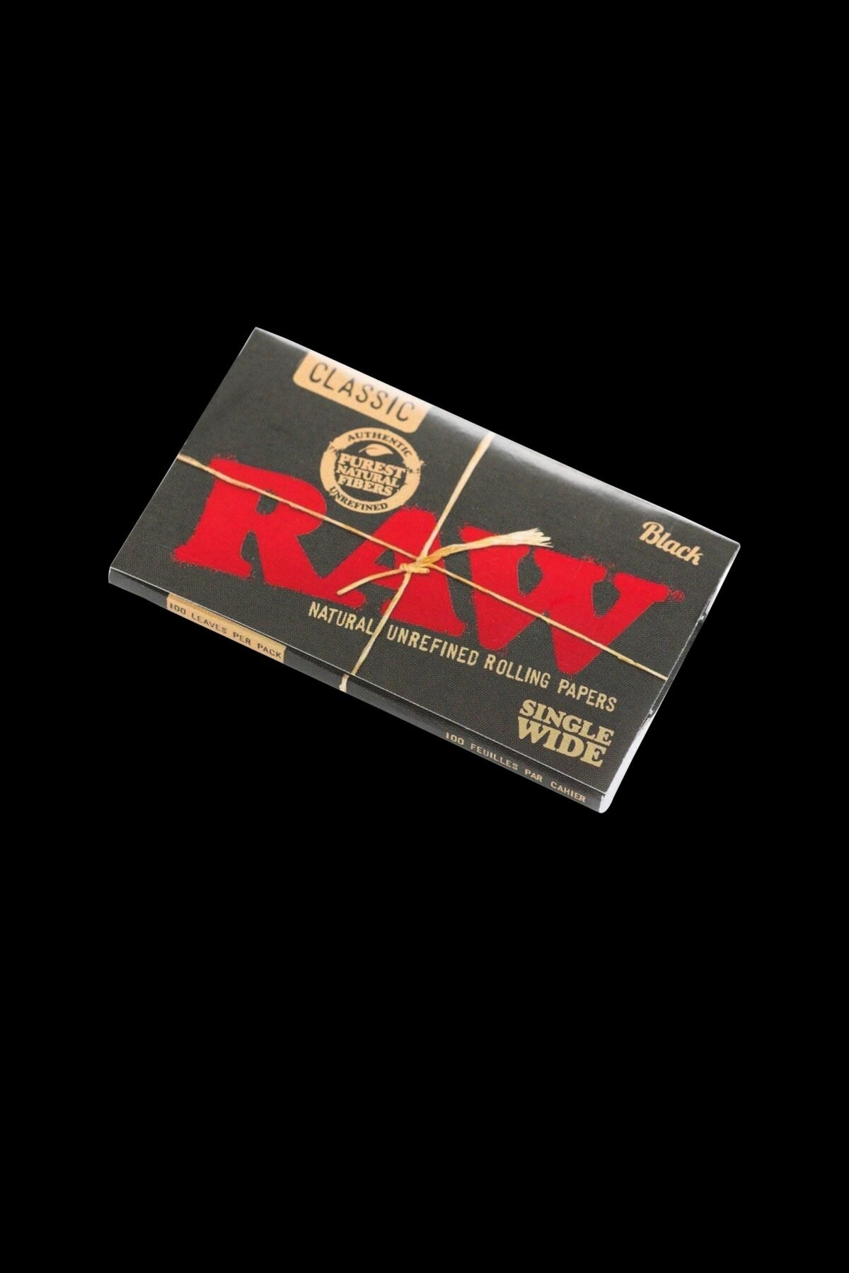 RAW Black Single Wide Rolling Papers