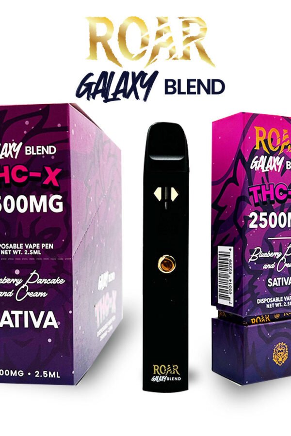 Roar Galaxy Blend THC-X Disposable Vape 2500MG - Blueberry Pancake & Cream (Sativa)