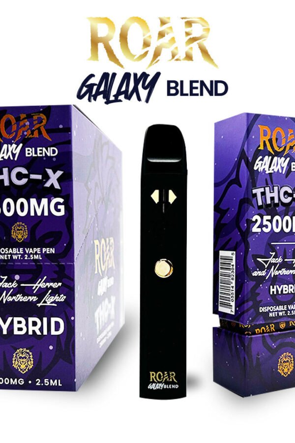 Roar Galaxy Blend THC-X Disposable Vape 2500MG - Jack Herver & Northern Lights (Hybrid)