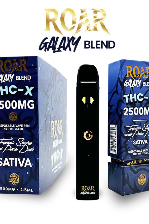 Roar Galaxy Blend THC-X Disposable Vape 2500MG - Tropical Slushy & Pixie Dust (Sativa)