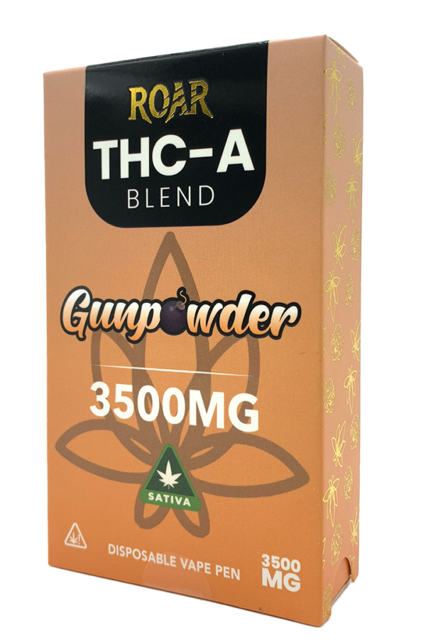 Roar THC-A Blend Disposable Vape 3500MG - Gunpowder (Sativa)