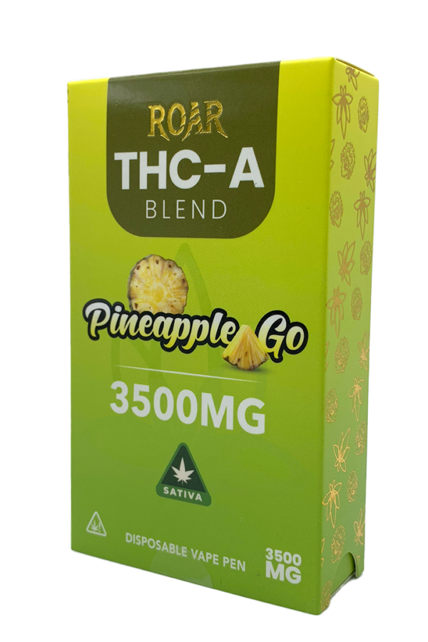 Roar THC-A Blend Disposable Vape 3500MG - Pineapple GO (Sativa)