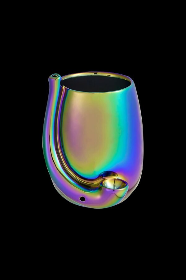 Roast & Toast Iridescent Stemless Wine Glass Pipe