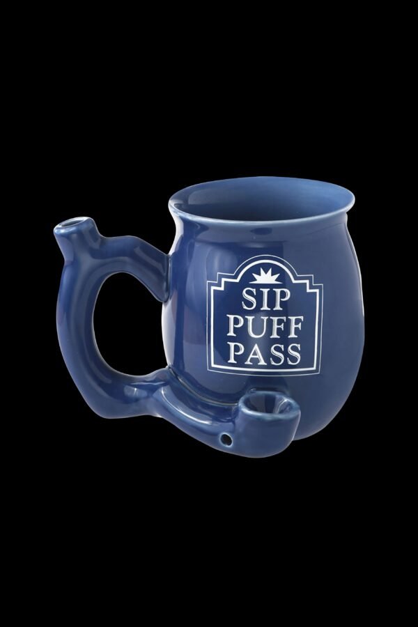 Roast & Toast Sip Puff Pass Ceramic Mug Pipe