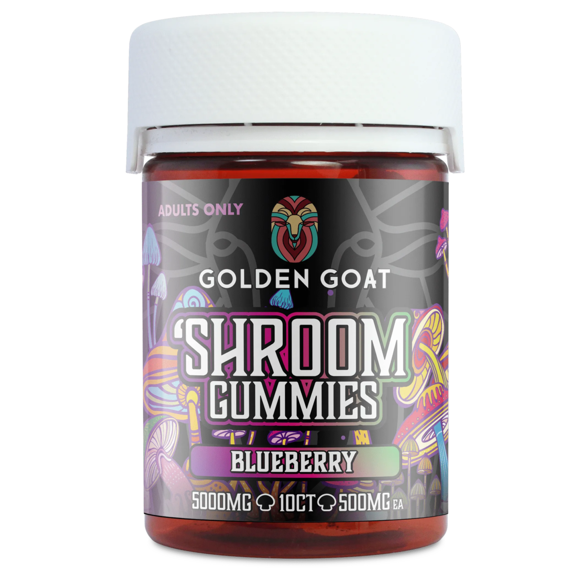SHROOM GUMMIES 5000mg Blueberry, 10ct