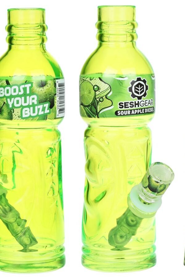 SeshGear Terpade Beverage Bottle Glass Water Pipe / 9.5""