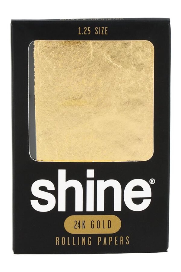 Shine 24K Gold Rolling Papers - One Sheet / 1 1/4