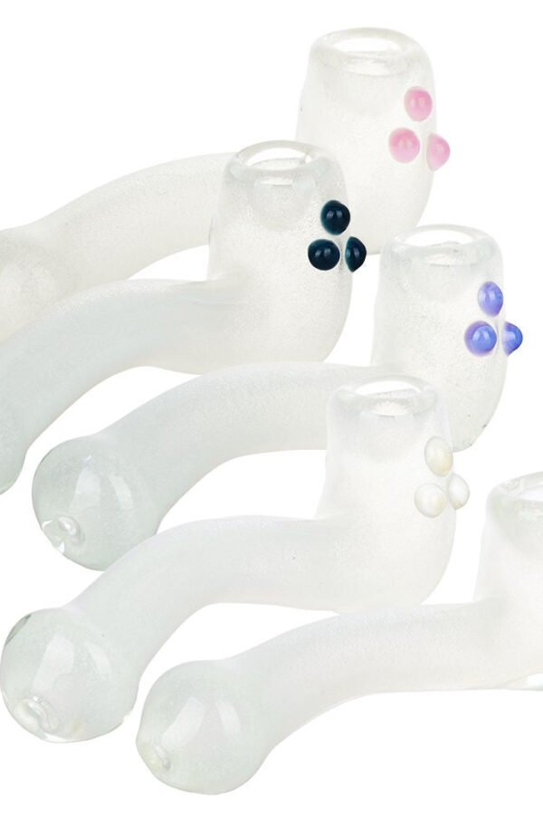 Shine From Within Glow In The Dark Glass Sherlock Pipe - 5.75"" / Colors Vary