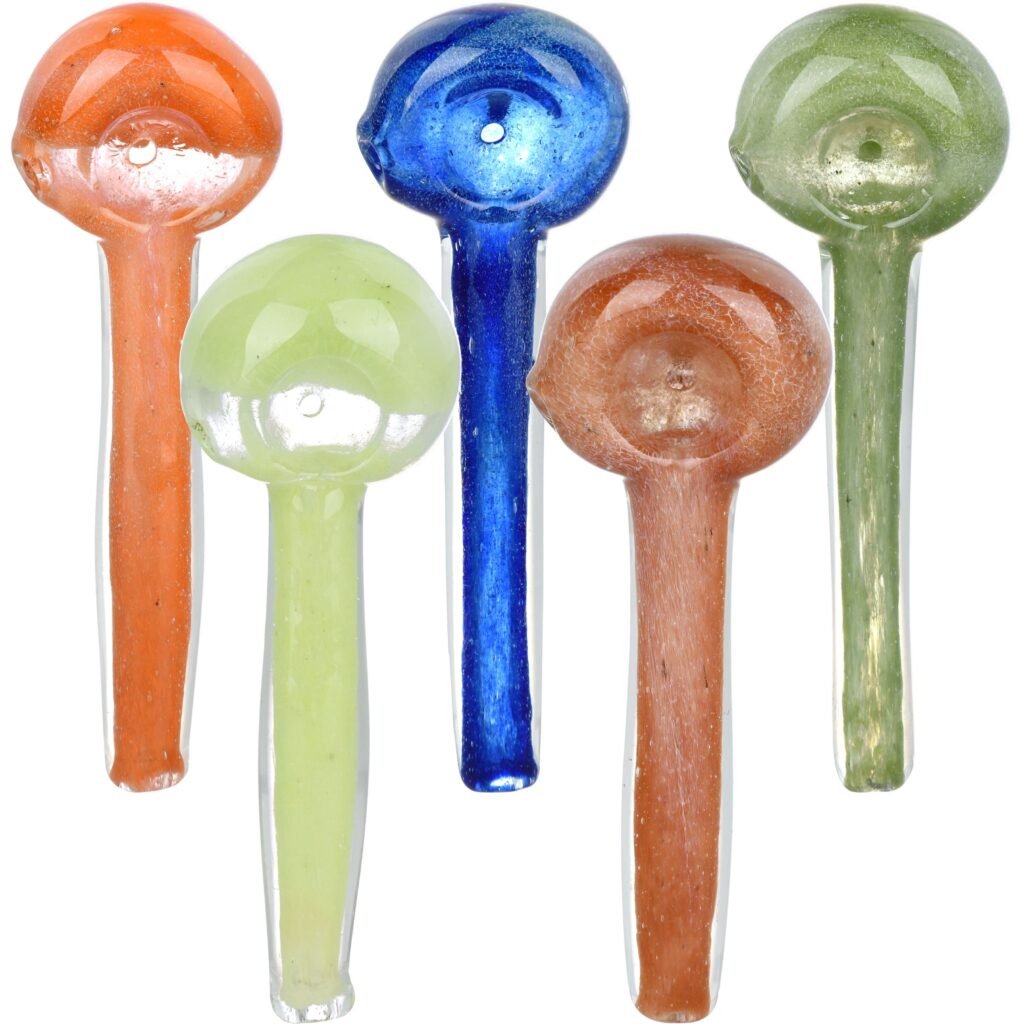 Simply Stated Skinny Handle Hand Pipe - 4"" / Colors Vary