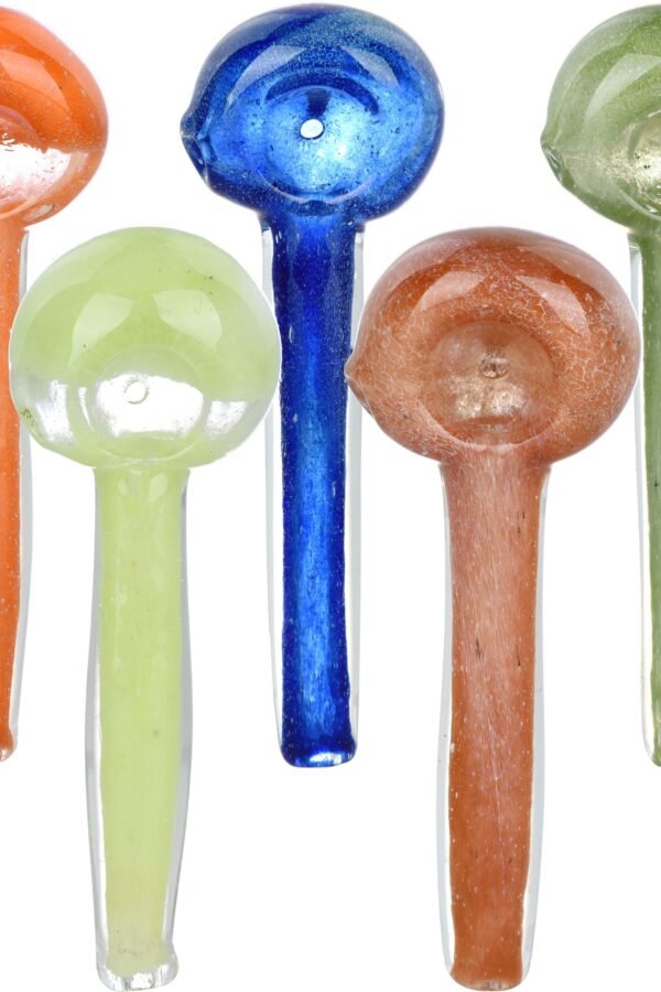 Simply Stated Skinny Handle Hand Pipe - 4"" / Colors Vary