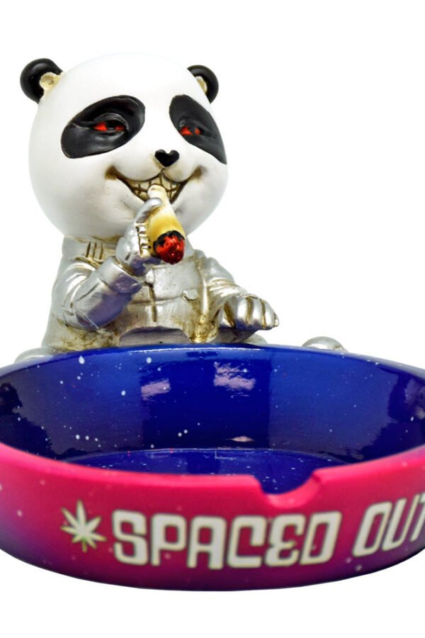 Spaced Out Panda Polyresin Ashtray