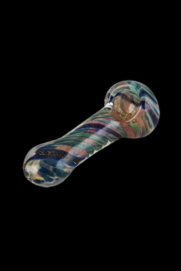 Spiral Fumed Dicro Glass Hand Pipe