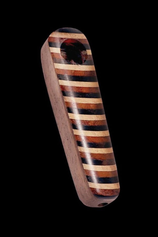 Striped Oblong Wood Pipe